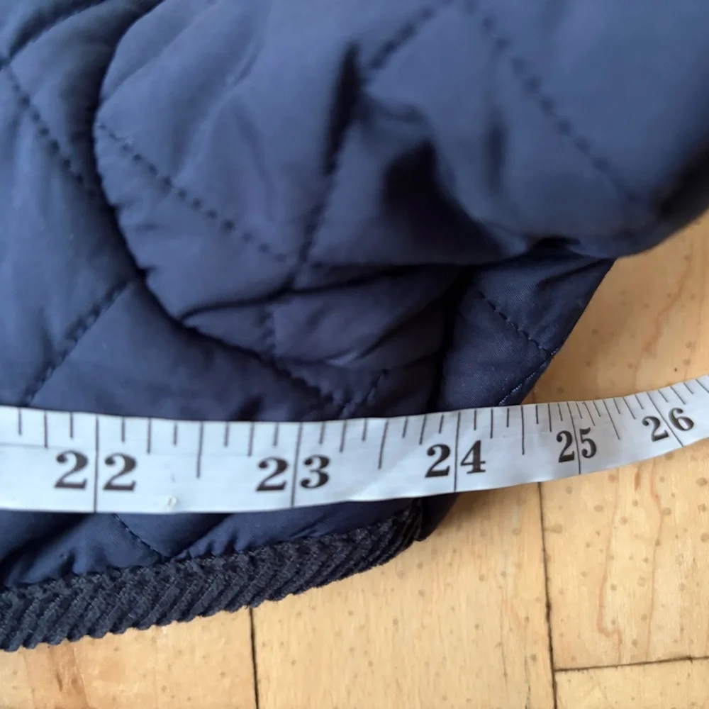 RALPH LAUREN Size 6M Baby MSRP‎ $135 Hooded Barn Bunting Navy  Quilted Snowsuit